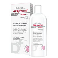 Sampon pentru scalp sensibil H3 Derma+, 200 ml, Gerovital