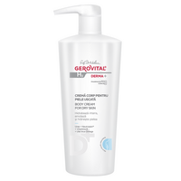 Crema corp pentru piele uscata H3 Derma+, 500 ml, Gerovital