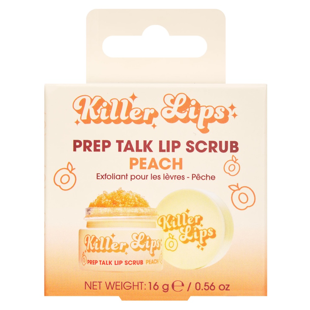 Exfoliant pentru buze cu aroma de piersica Lip Scrub Peach, 16 g, Killer Lips