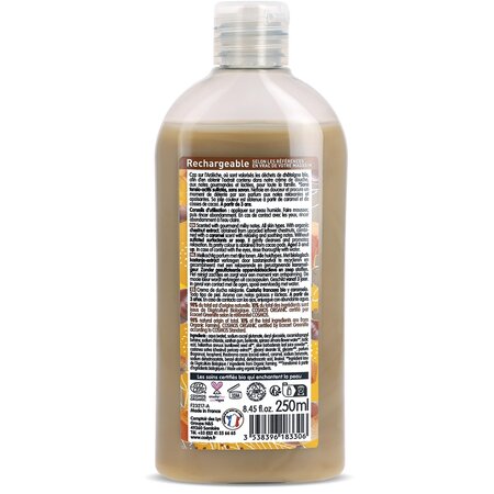 Crema de dus Bio relaxanta cu castane si caramel Cosmos Organic, 250 ml, Coslys 703285