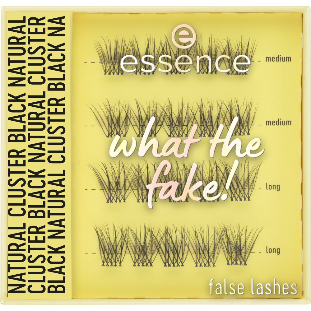 Gene false Natural Cluster Black 06, what the fake! False lashes, Essence