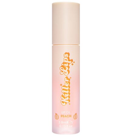 Ulei de buze cu vitamina E, vitamina C si acid hialuronic Peach Lip Oil, 3.8 ml, Killer Lips 703647
