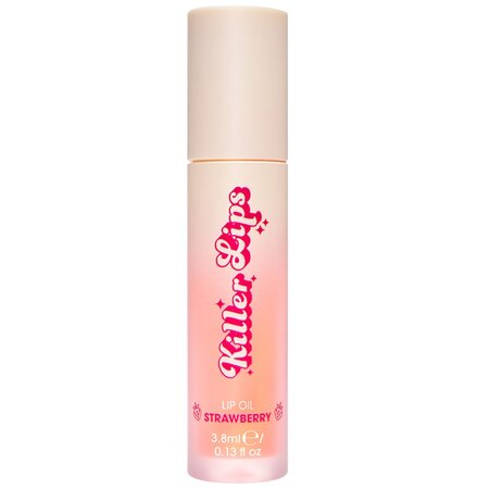 Ulei de buze cu vitamina E, vitamina C si acid hialuronic Strawberry Lip Oil, 3.8 ml, Killer Lips 703399