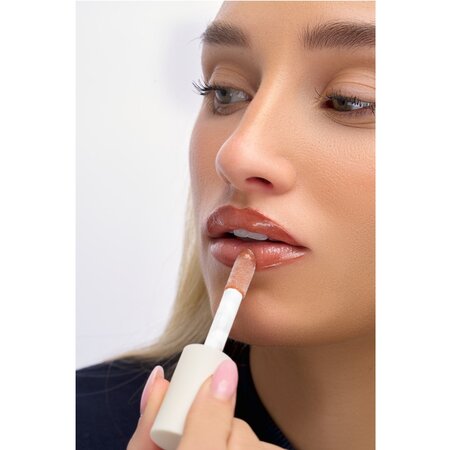Kit Luciu de buze cu vitamina E si acid hialuronic 3.8 ml + Creion de buze 1 g Brown Sugar, Killer Lips 703480