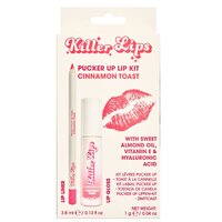 Kit Luciu de buze cu vitamina E si acid hialuronic 3.8 ml + Creion de buze 1 g Cinnamon Toast, Killer Lips