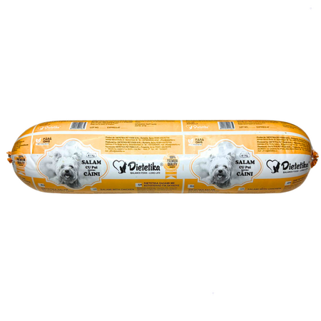 Salam cu pui pentru caini, 1 Kg, Dietetika