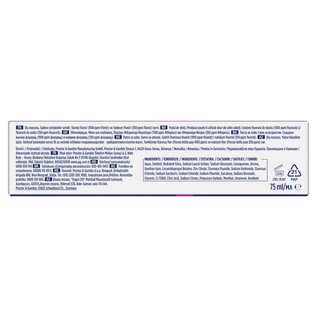 Pasta de dinti cu aroma de eucalipt si mentol Advanced Sensitivity Protection, 75 ml, Oral-B 703681