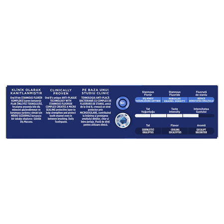 Pasta de dinti cu aroma de eucalipt Advanced Ebamel Strengthening, 75 ml, Oral-B 703684