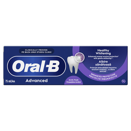 Pasta de dinti cu aroma de menta Advanced Healthy Whitening, 75 ml, Oral-B 703697