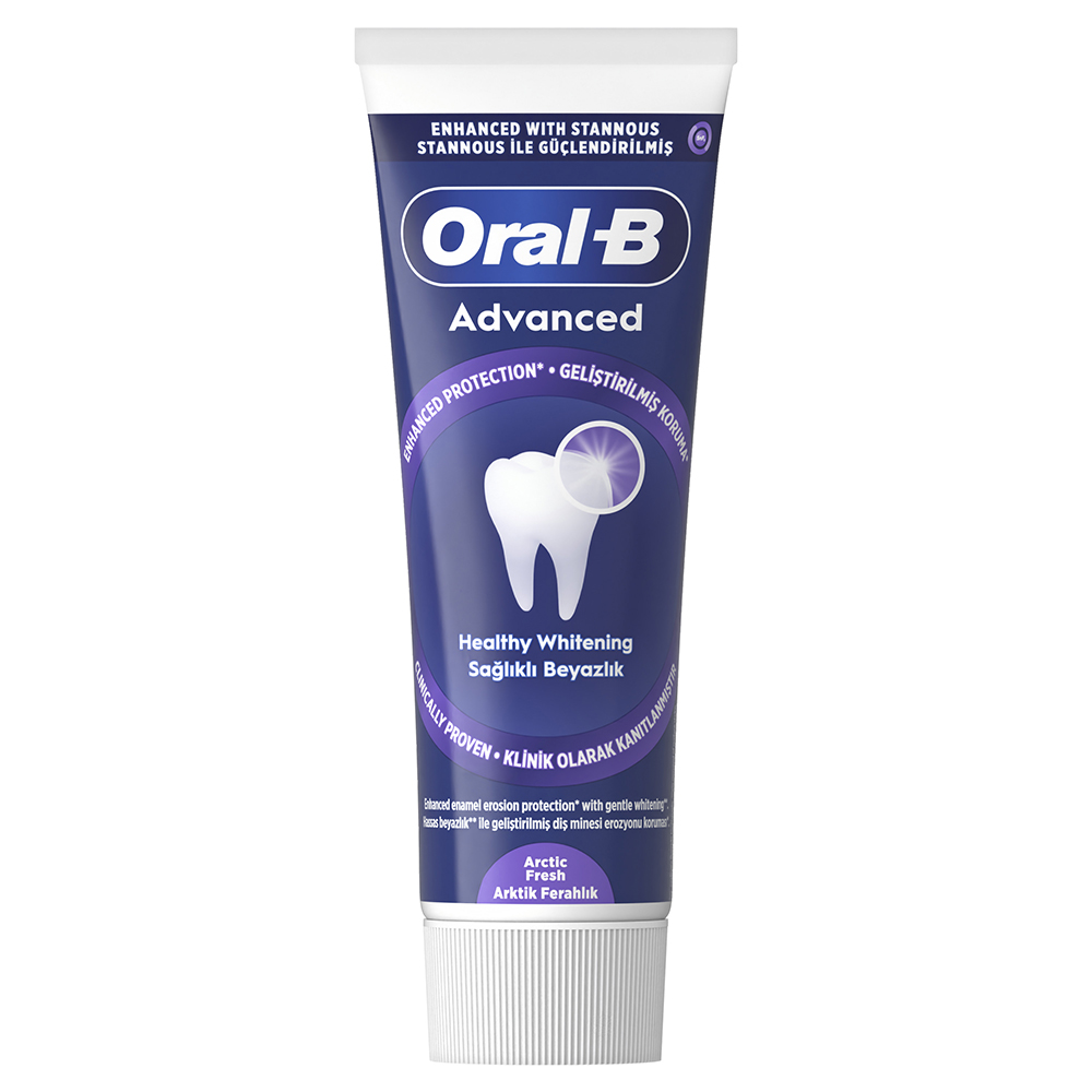 Pasta de dinti cu aroma de menta Advanced Healthy Whitening, 75 ml, Oral-B