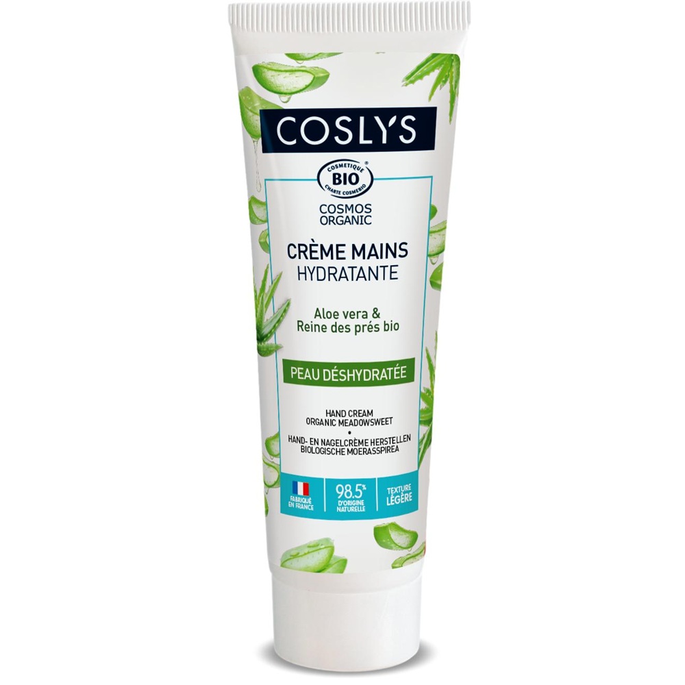 Crema Bio de maini hidratanta cu aloe vera, cretusca si unt de shea Cosmos Organic, 50 ml, Coslys