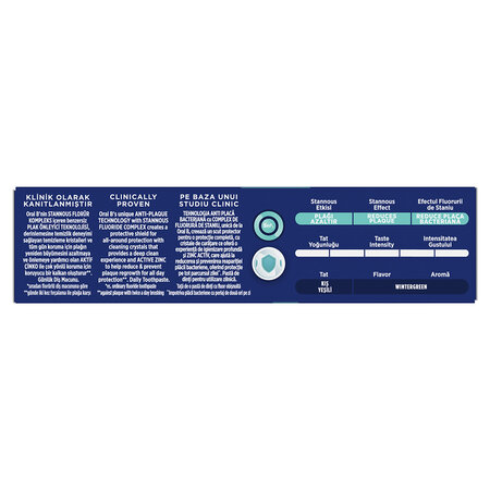 Pasta de dinti cu cristale si aroma de menta Advanced Plaque Control, 75 ml, Oral-B 703723