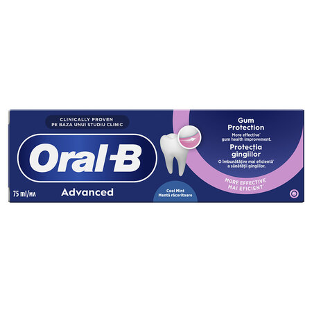 Pasta de dinti cu aroma de menta Advanced Gum Protection, 75 ml, Oral-B 703740