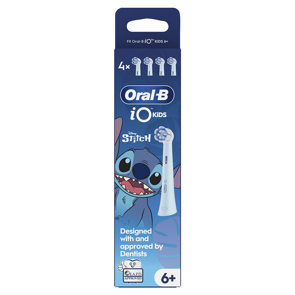 Rezerve periuta de dinti electria pentru copii Stitch iO, 4 bucati, Oral-B