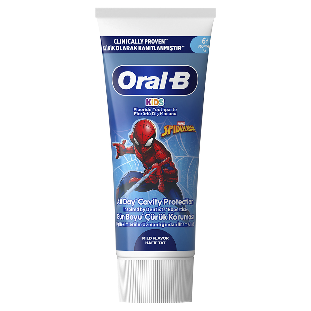 Pasta de dinti pentru copii 6+luni Kids Spiderman, 60 ml, Oral-B
