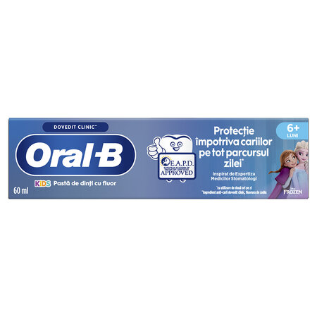 Pasta de dinti pentru copii Kids Frozen, 60 ml, Oral-B 703833