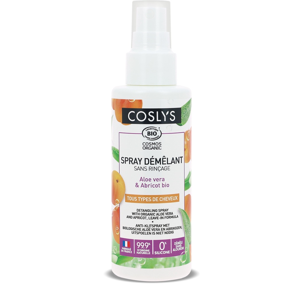 Spray de styling Bio pentru descalcire cu aloe vera si caise Cosmos Organic, 100 ml, Coslys