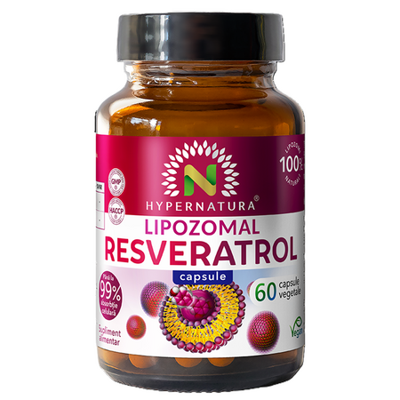 Lipozomal Resveratrol, 60 capsule vegetale, Hypernatura