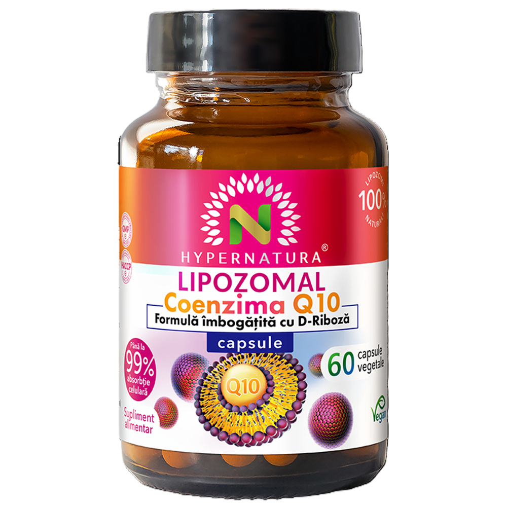 Lipozomal Coenzima Q10, 60 capsule vegetale, Hypernatura