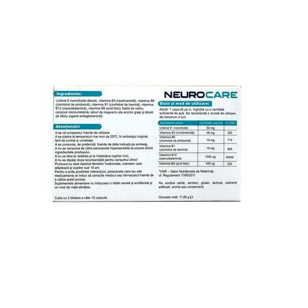 NeuroCare, 30 capsule, Terapia 704136