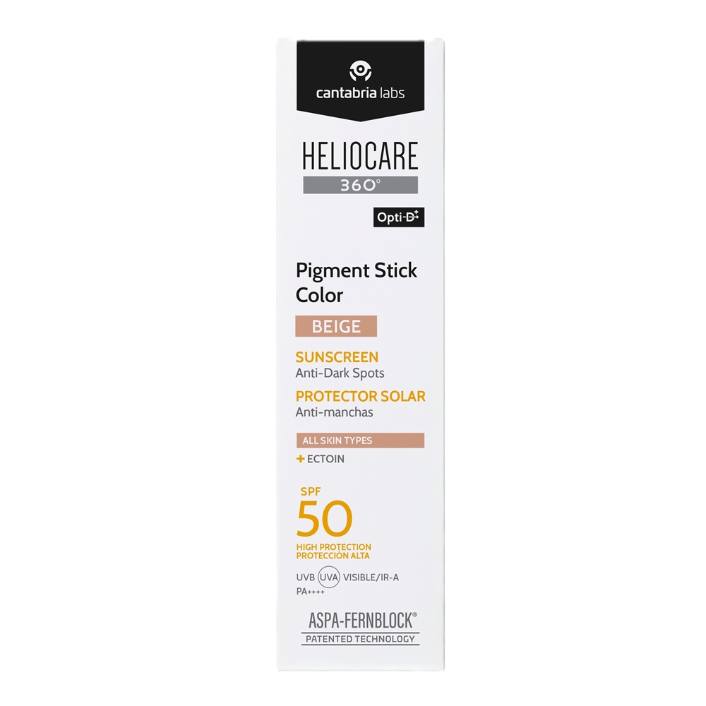 Stick color facial cu factor de protectie SPF 50, nuanta Beige Heliocare 360, 10 g, Cantabria