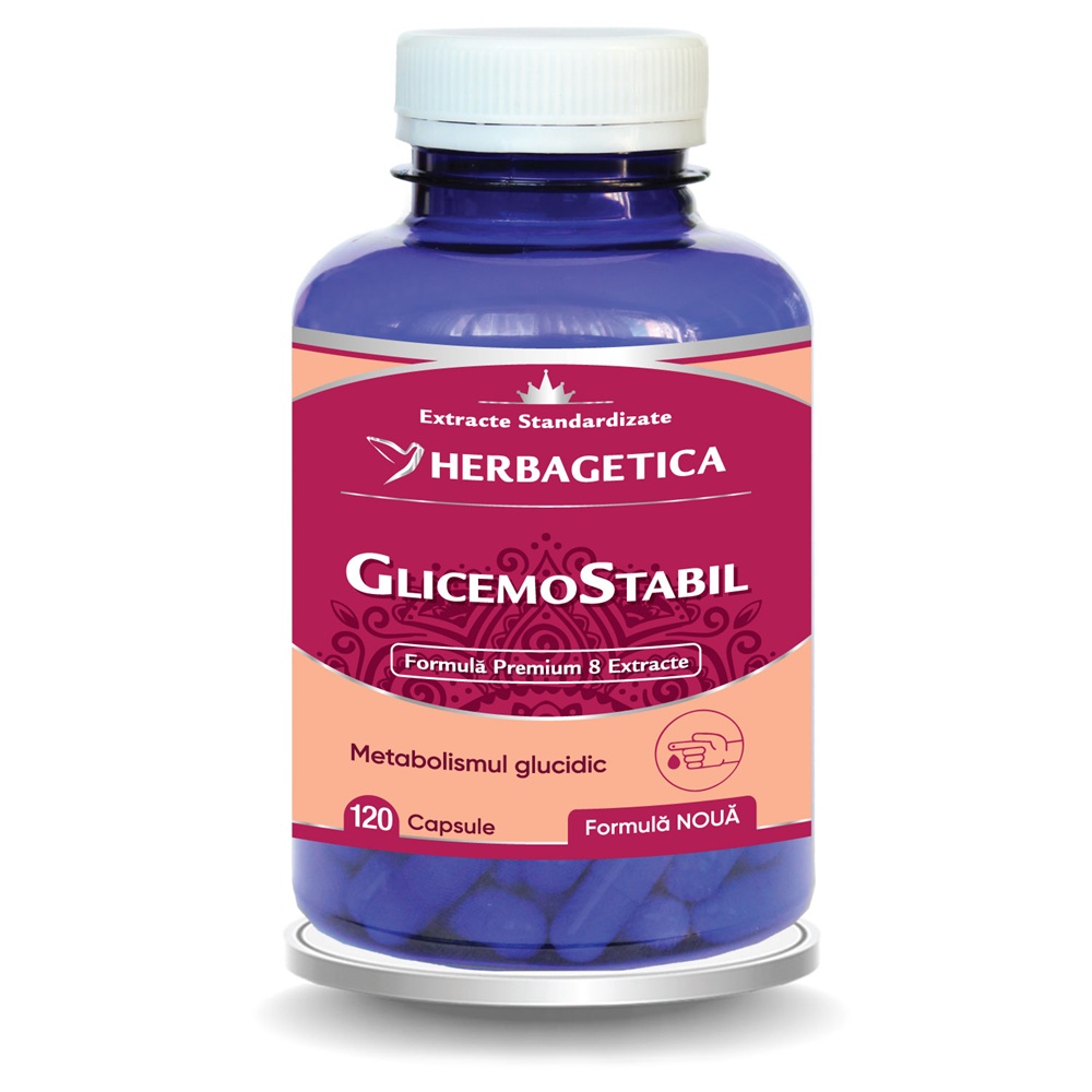 Glicemostabil, 120 capsule, Herbagetica