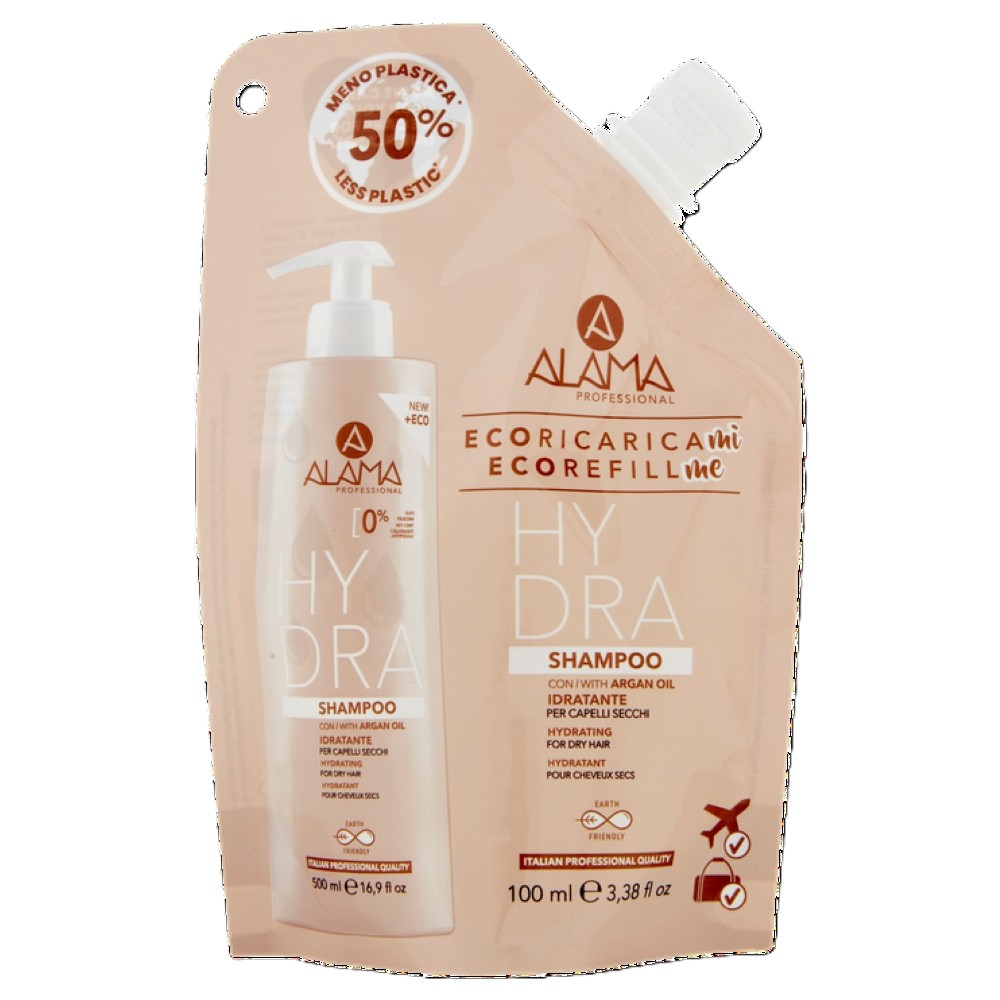 Refill Sampon hidratant cu ulei de argan Hydra, 100 ml, Alama