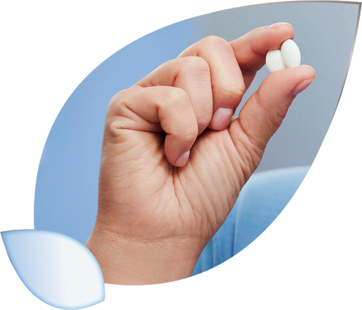 Hand with pills