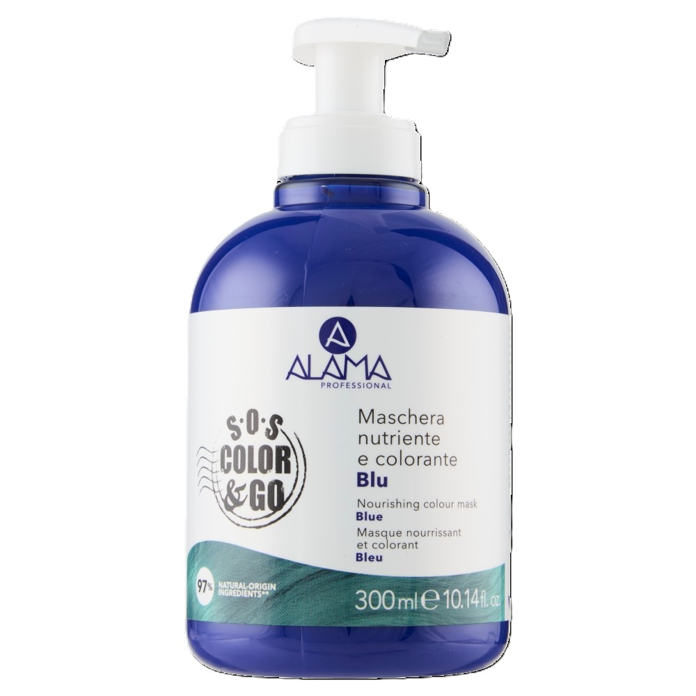 Masca pentru nuantarea parului Albastru Color Mask, 300 ml, Alama