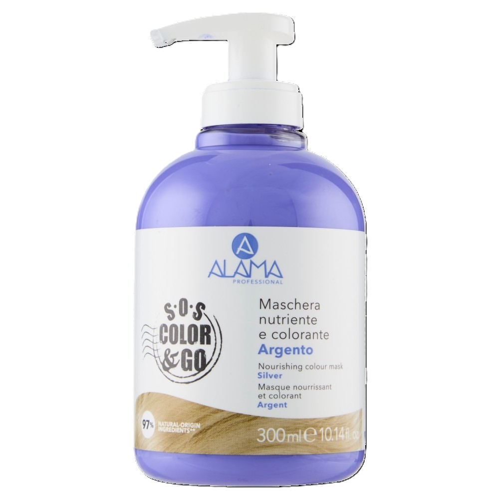 Masca pentru nuantarea parului Argintiu Color Mask, 300 ml, Alama