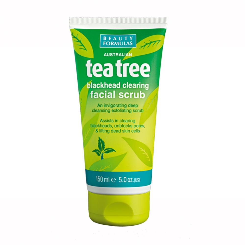 Scrub exfoliant cu extract de arbore de ceai Australian Tea Tree, 150 ml, Beauty Formulas