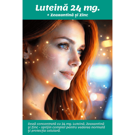 Luteina 24 mg + Zeaxantina si Zinc, 90 capsule vegetale, Rotta Natura 705169