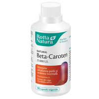 Beta-Caroten, 25000 UI, 90 capsule vegetale, Rotta Natura