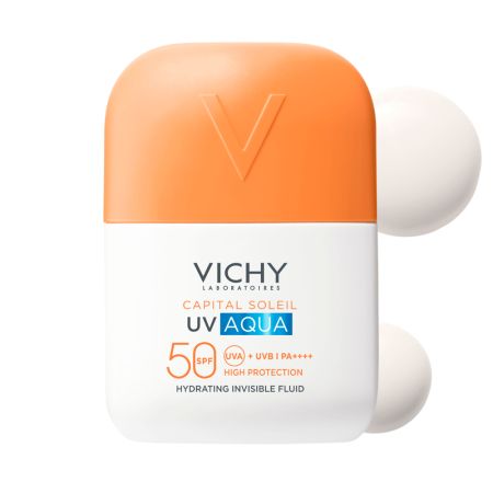Fluid hidratant invizibil cu protectie solara SPF 50 Capital Soleil UV Aqua, 50 ml, Vichy 705526