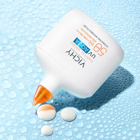 Fluid hidratant invizibil cu protectie solara SPF 50 Capital Soleil UV Aqua, 50 ml, Vichy 705516