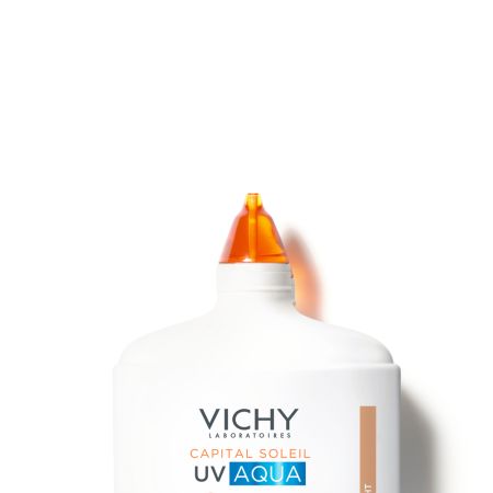 Fluid hidratant colorat cu protectie solara SPF 50 Nuanta Light Capital Soleil UV Aqua, 50 ml, Vichy 705551