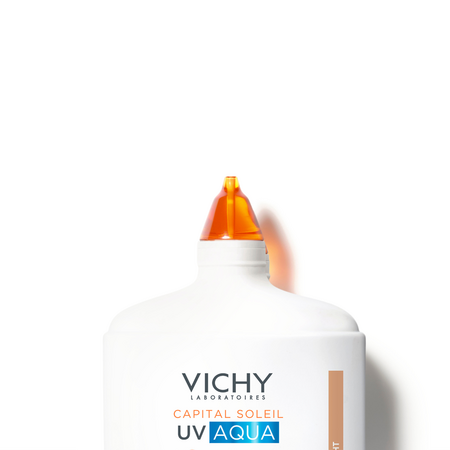 Fluid hidratant colorat cu protectie solara SPF 50 Nuanta Light Capital Soleil UV Aqua, 50 ml, Vichy 705551