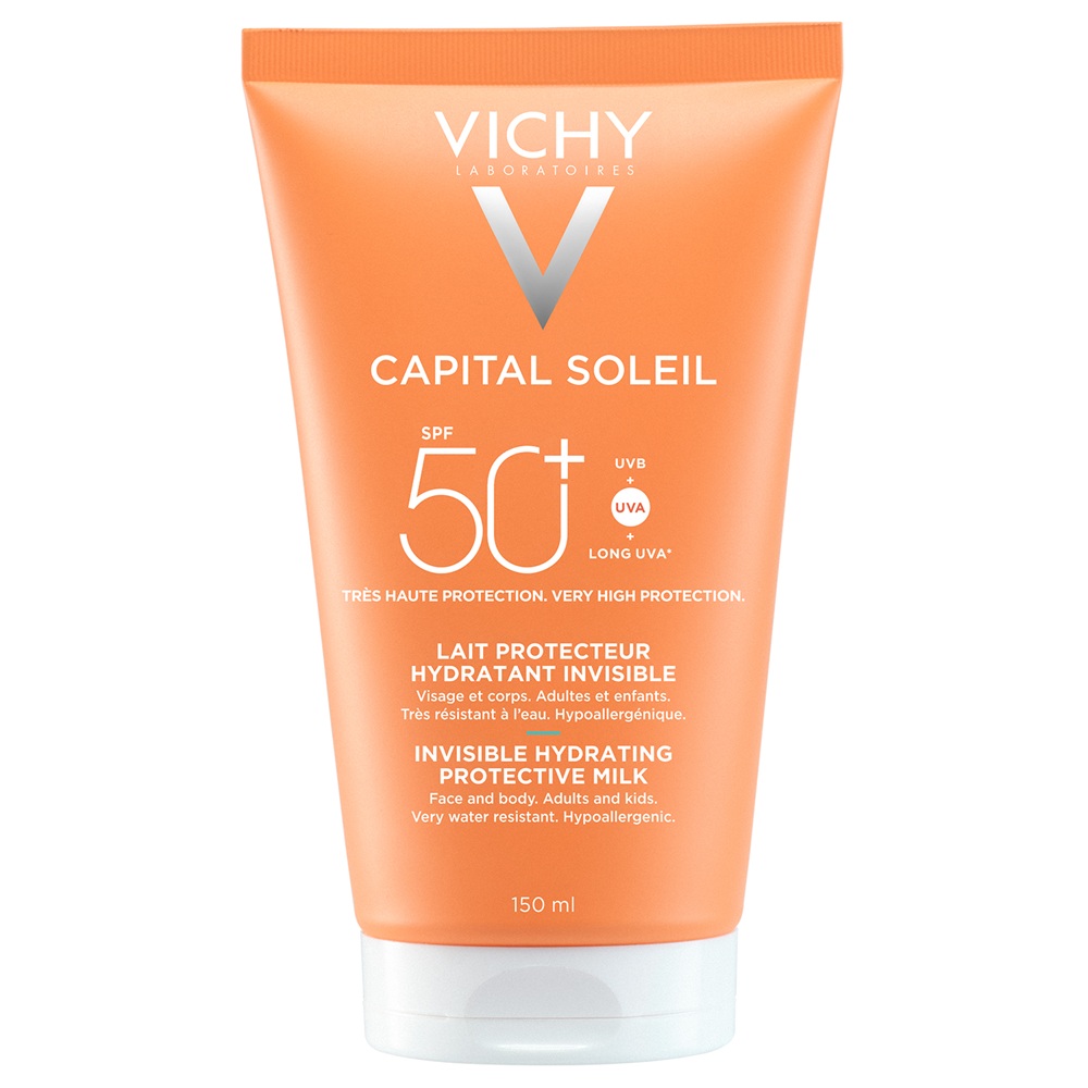 Lotiune hidratanta cu protectie solara SPF 50+ Capital Soleil, 150 ml, Vichy