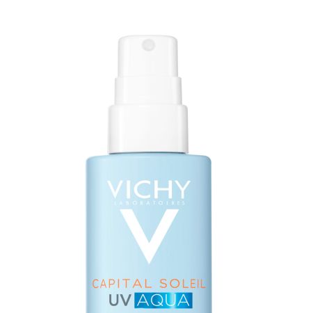 Spray hidratant pentru fata si corp cu protectie solara SPF 50 Capital Soleil UV Aqua, 200 ml, Vichy 705600