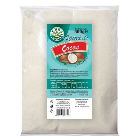 Faina de cocos, 500g, Herbavit
