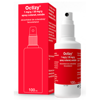 Spray antiseptic Octizy, 1 mg/g / 20 mg/g, 100 ml, Egis Pharmaceuticals