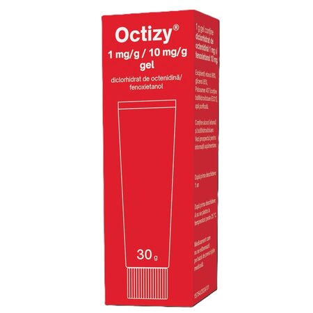 Gel antiseptic Octizy, 1 mg/g/10 mg/g, 30 g, Egis Pharmaceuticals
