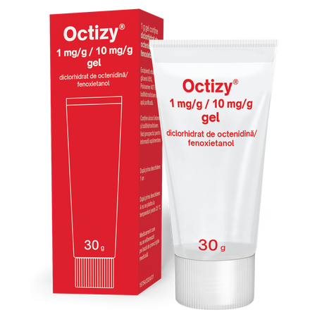 Gel antiseptic Octizy, 1 mg/g/10 mg/g, 30 g, Egis Pharmaceuticals 720455