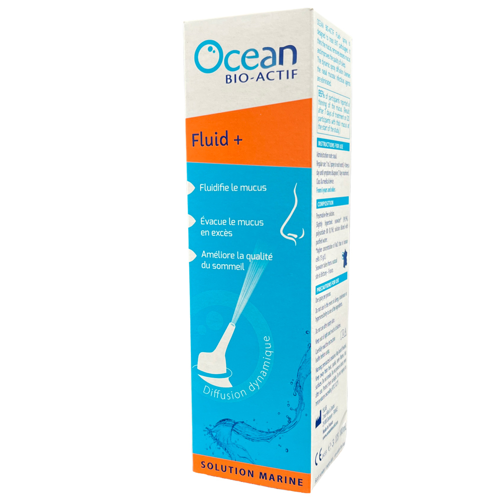 Apa de mare hipertonica Ocean Bio Actif Fluid +, 100 ml, Yslab