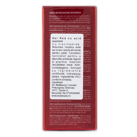 Ser peeling cu acid succinic pentru ten predispus la acnee Red, 30 ml, Medicube 739230