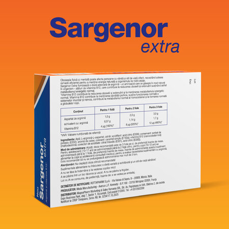 Solutie orala Sargenor Extra, 5 ml x 20 fiole, Meda Pharma 734926