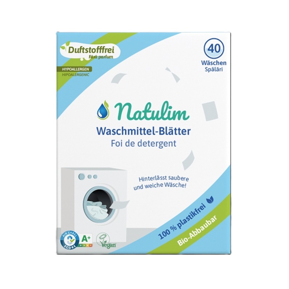Detergent ecologic si hipoalergenic pentru rufe, 40 foite, Natulim