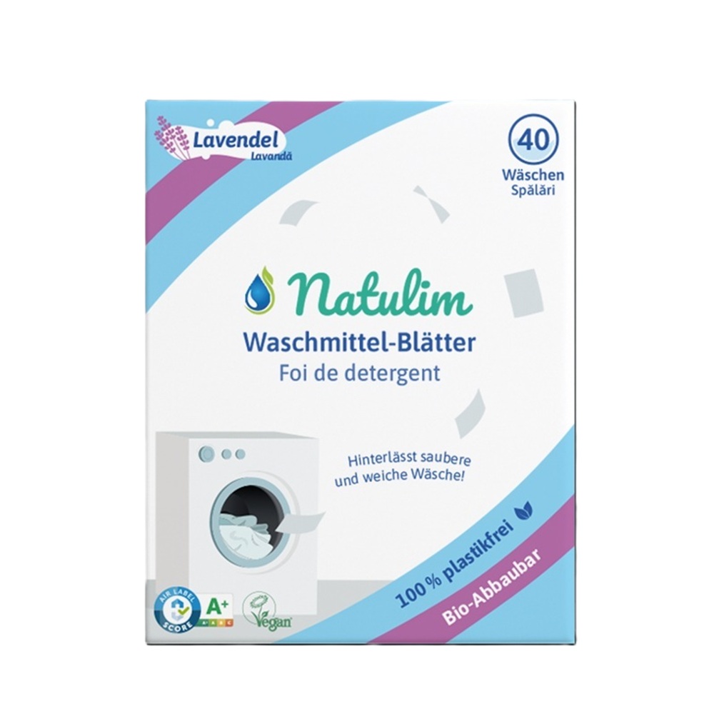 Detergent ecologic pentru rufe cu lavanda, 40 foite, Natulim