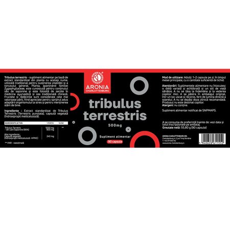 Tribulus Terrestris, 90 capsule, Aronia Charlottenburg 706104