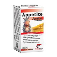 Sirop cu miere pentru copii Appetite Junior, 100 ml, FarmaClass